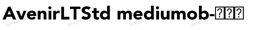 AvenirLTStd mediumob字体转换